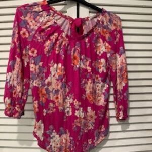 Peasant Style Blouse, Lauren Conrad, Sized at XS is blousey cut flows like Small